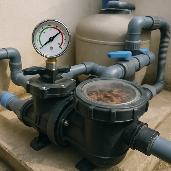 Diagnose eines Sandfilters – Manometer, Pumpe und Vorfilter