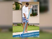 извита четка за басейн 45 см