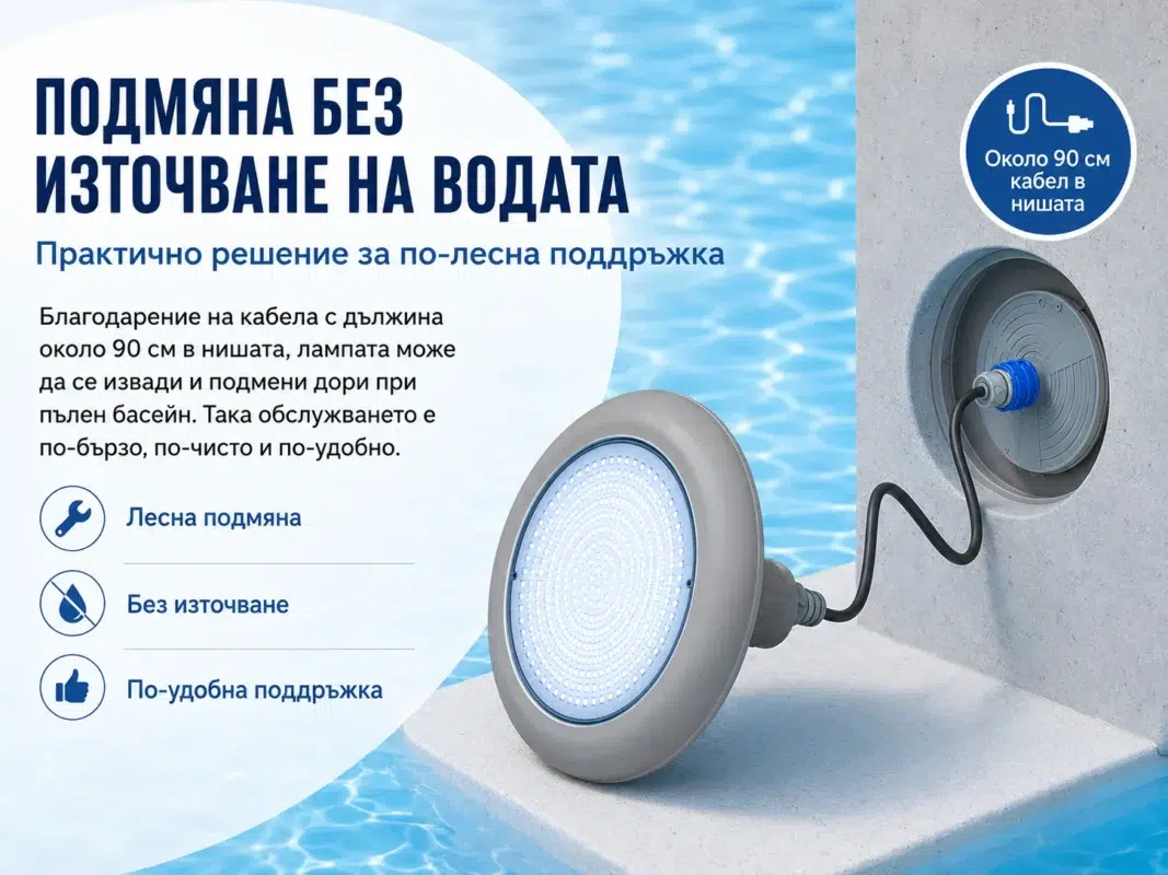LED осветление за басейн