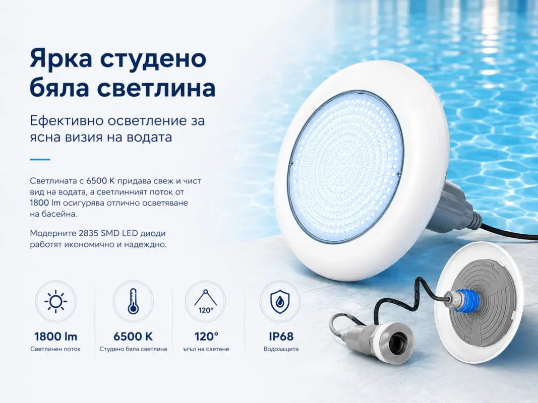 LED подводно осветление POOLSANA VARIO 18W