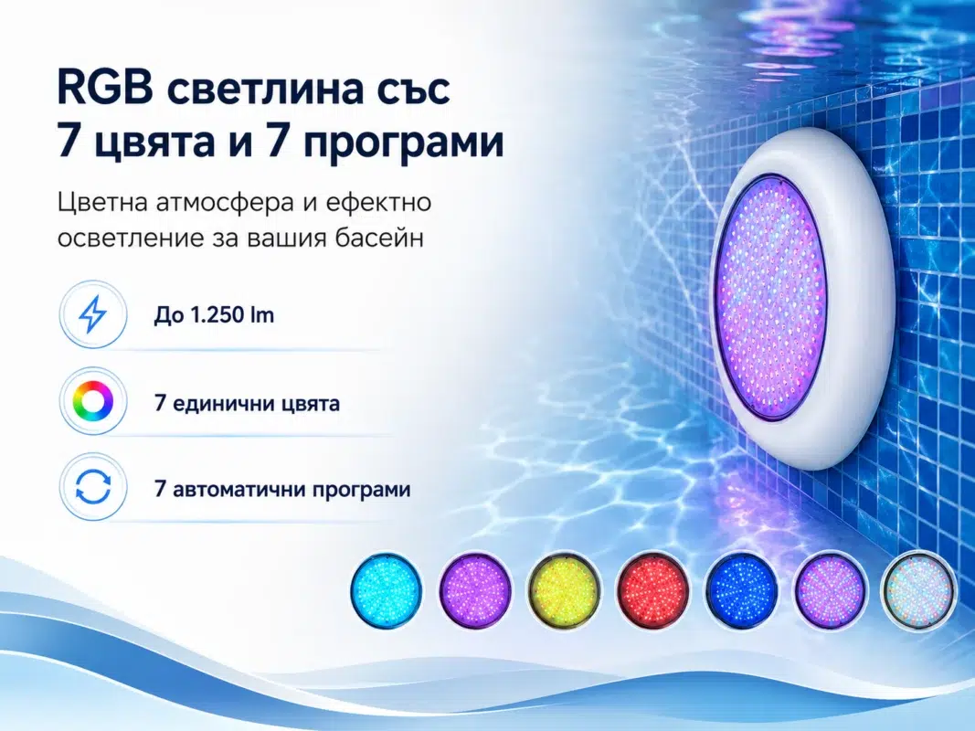 RGB прожектор POOLSANA VARIO