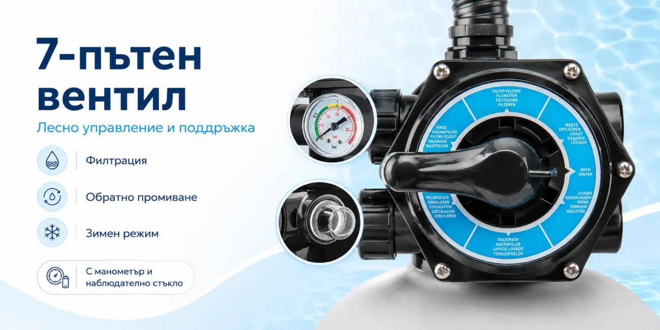 пясъчна филтърна система за басейн