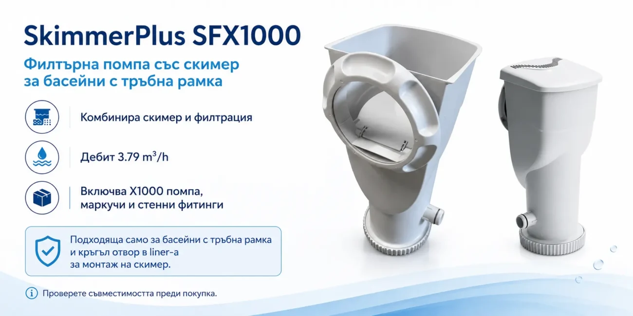 Филтърна помпа със скимер SkimmerPlus SFX1000