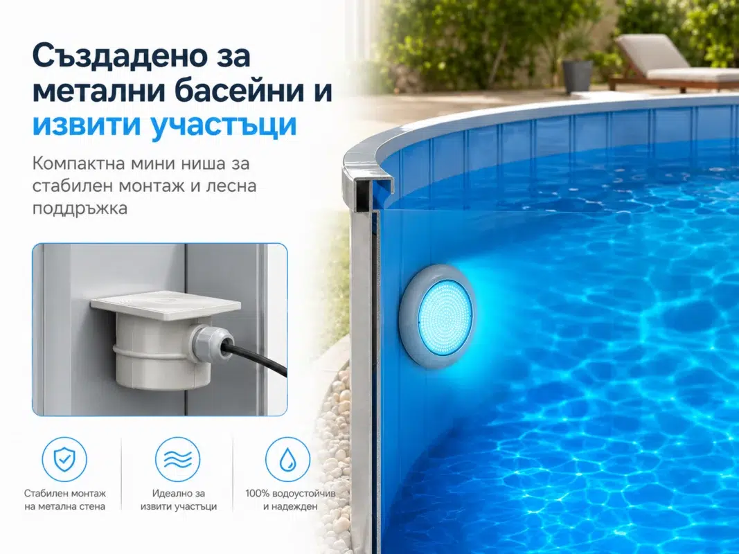 LED RGB подводно осветление POOLSANA VARIO 25W