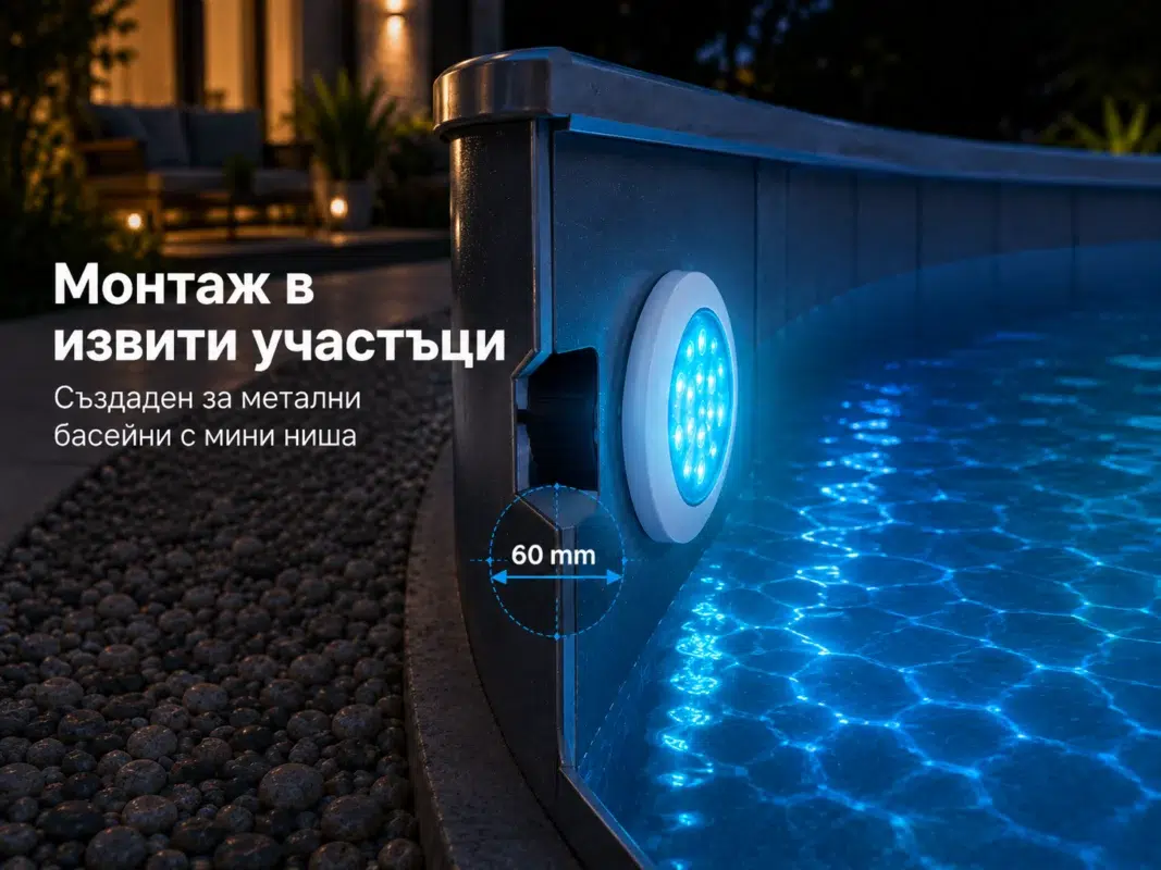 Комплект 2 LED RGB прожектора POOLSANA VARIO 25W