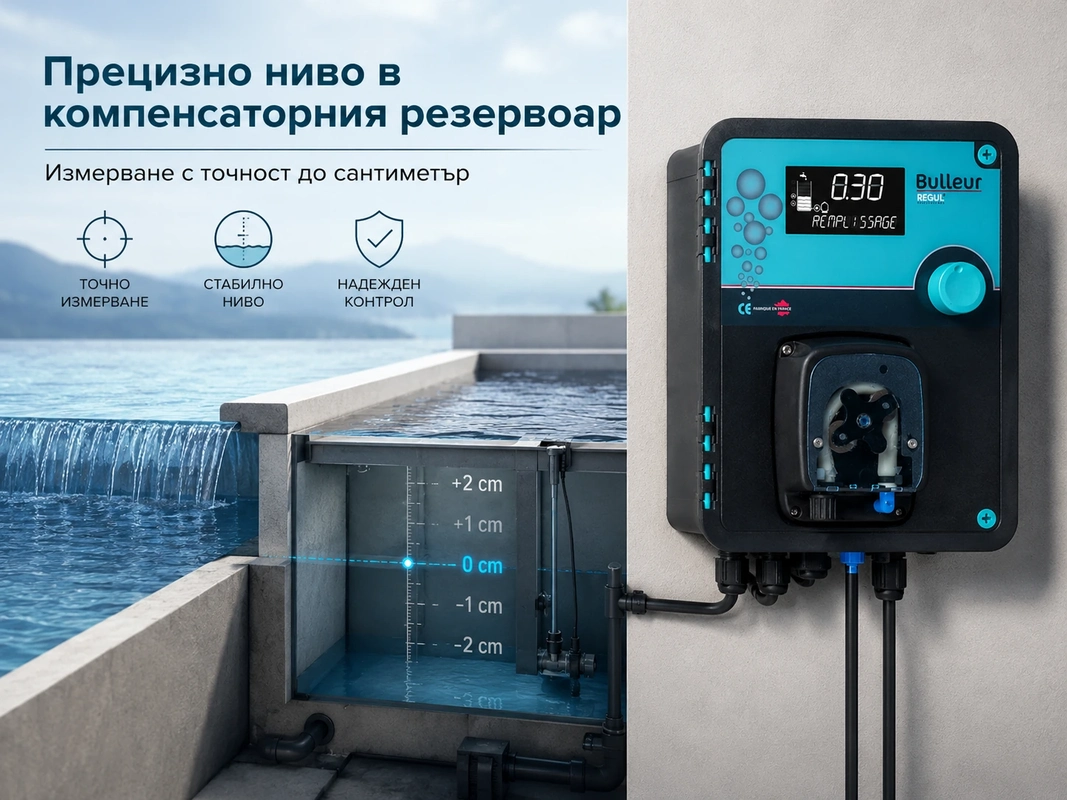контрол на нивото на преливен басейн