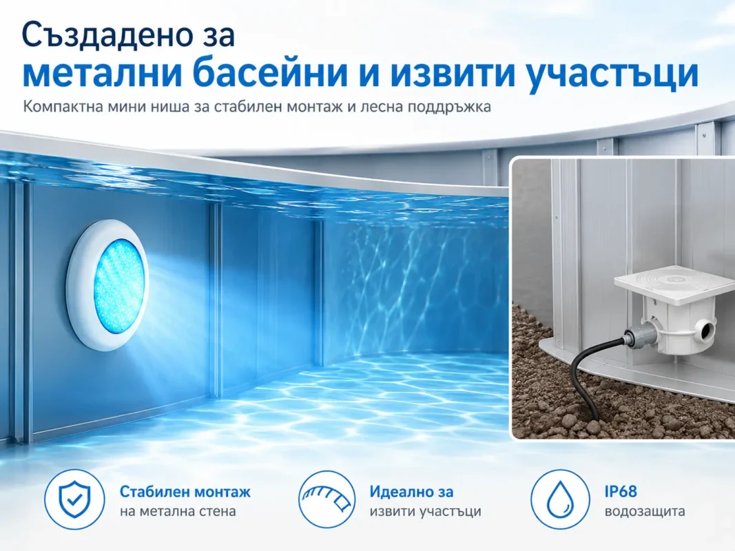 LED RGB подводно осветление POOLSANA VARIO 25W