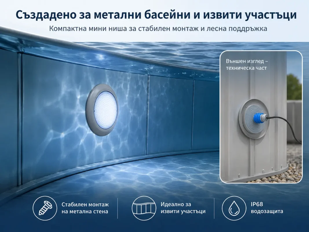 LED RGB подводно осветление POOLSANA VARIO