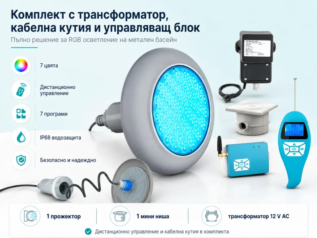 LED RGB подводно осветление POOLSANA VARIO