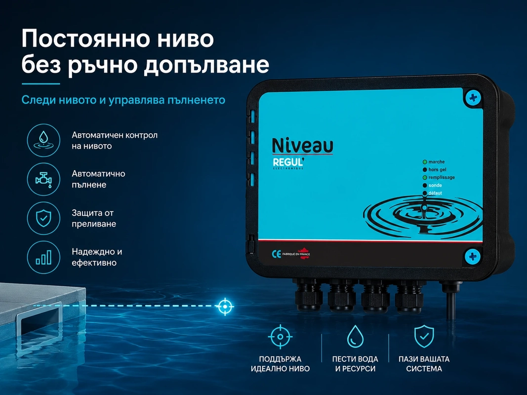 автоматично допълване на басейн