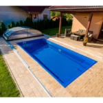 Стъклопластов басейн Fenix 6,00 × 3,00 м в градина