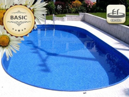 Басейн Ibiza 2 DL BASIC за вграждане – овал 7,00 × 3,50 × 1,50 м