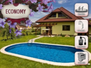 Басейн Ibiza 3 DL ECONOMY за вграждане – овал 8,00 × 4,16 × 1,50 м