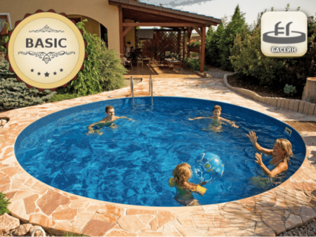 Басейн Ibiza Round XL BASIC за вграждане – кръг Ø 5,00 × 1,50 м
