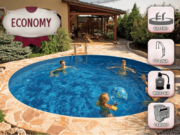 Басейн Ibiza Round XL ECONOMY за вграждане – кръг Ø 5,00 × 1,50 м