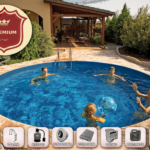 Басейн Ibiza Round XL за вграждане с оборудване от пакет PREMIUM
