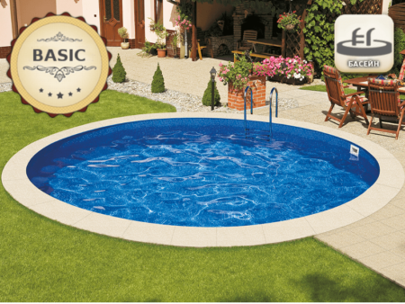 Басейн Ibiza Round XXL BASIC за вграждане – кръг Ø 6,00 × 1,50 м