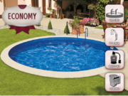Басейн Ibiza Round XXL ECONOMY за вграждане – кръг Ø 6,00 × 1,50 м