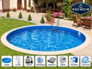 Басейн Ibiza Round XXL PREMIUM – кръгъл сглобяем басейн за вграждане Ø 6,00 м с оборудване