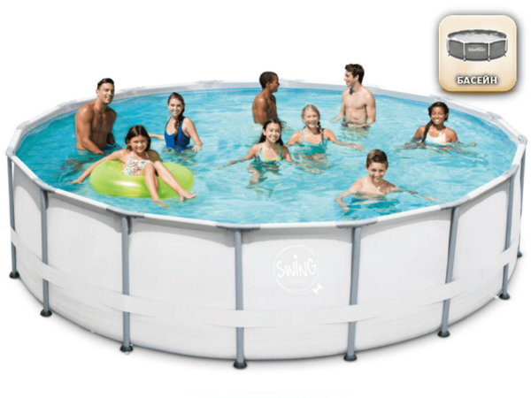 Басейн с подсилена рамка Swing Elite Frame 427 x 107 см