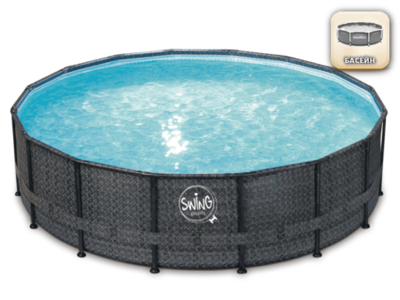 Басейн с подсилена рамка Swing Elite Frame 427 x 107 см