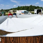 Геотектилна подложка за басейн 7,3x3,7 м