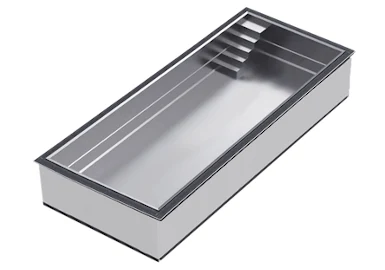 Преливен иноксов басейн INOXIS 600