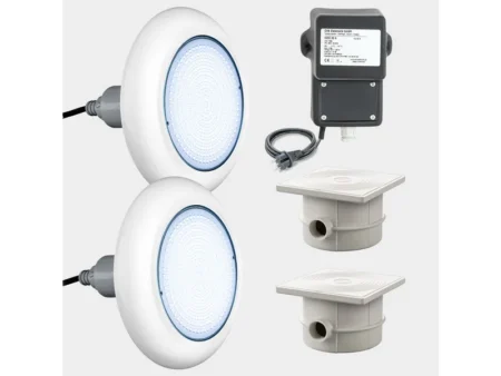 Комплект 2 LED подводни прожектора за басейн POOLSANA VARIO 18W с трансформатор