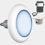 LED прожектор за басейн POOLSANA VARIO 18W със студено бяла светлина комплект с трансформатор и кабелна кутия