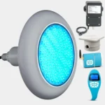 LED RGB подводно осветление POOLSANA VARIO 25W с 7 цвята сива рамка и дистанционно