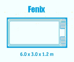 Схема на стъклопластов басейн Fenix