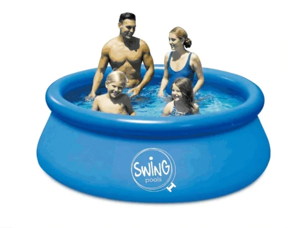 Надуваем басейн Swing Quick Set® 244 x 76 см – семейство в басейна