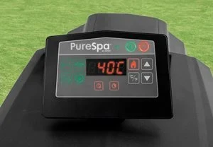 Цифров панел PureSpa с червен дисплей 40°C на надуваемо джакузи Intex, малка снимка
