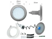 LED RGB подводно осветление POOLSANA VARIO 25W със 7 цвята и сива рамка