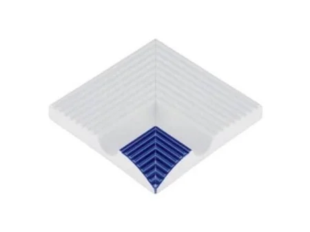Порцеланов бордов външен ъгъл Cobalt Striped