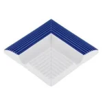 Порцеланов бордов вътрешен ъгъл Cobalt Striped