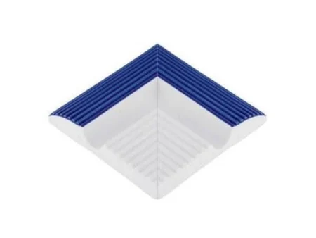 Порцеланов бордов вътрешен ъгъл Cobalt Striped