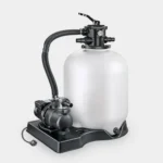 Пясъчна филтърна система POOLSANA Plus 500/Pump 100 – Общ изглед на филтъра и помпата