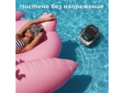 Безжичен робот за басейни с линер Aiper Scuba SE – Черен робот при почистване