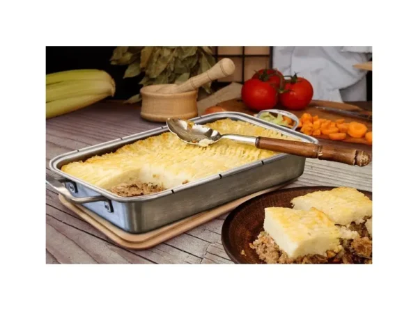 Тава за грил Char-Broil Grill+ с дъска 43 × 23,5 см – с готово ястие