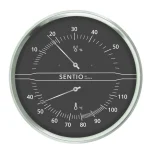 Термометър / хигрометър Sentio - черен