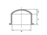 UH-PVC тапа, ф 20-400