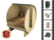 Външна сауна Barrel 160 с печка