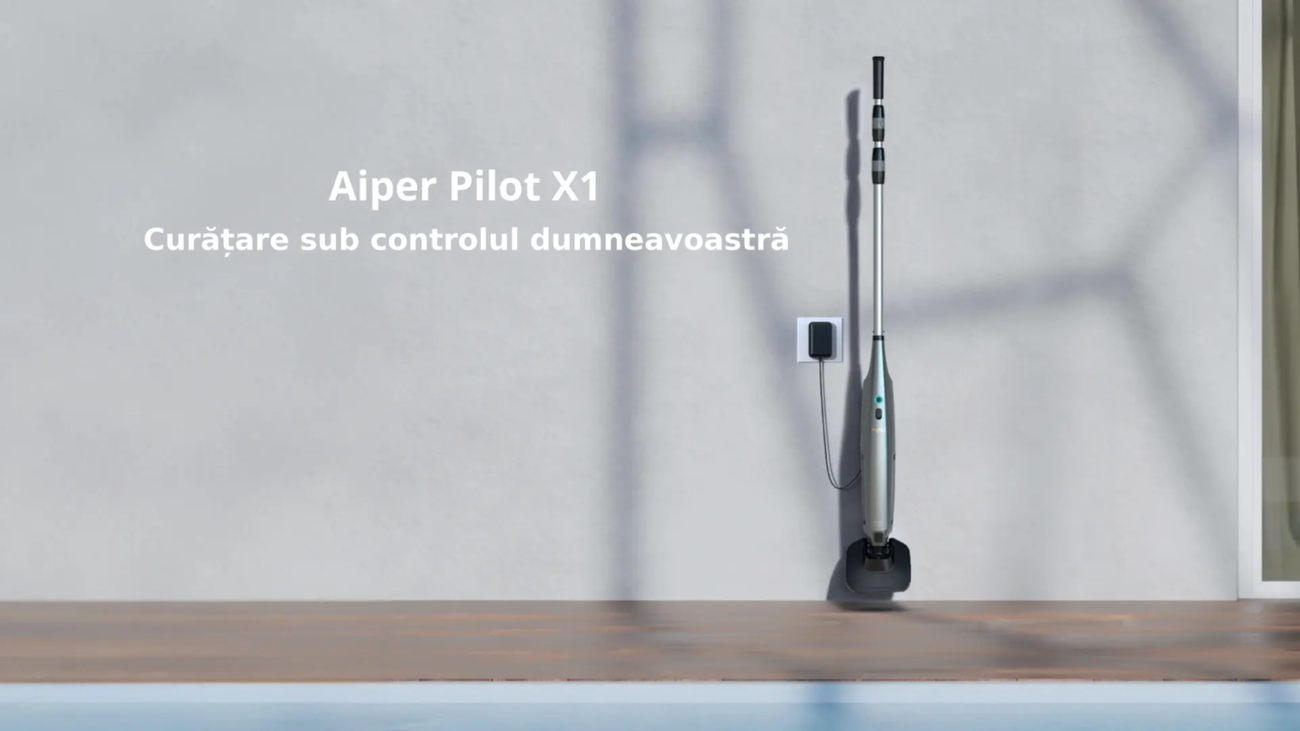 Aiper Pilot X1 – robot fără fir pentru curățarea piscinei de până la 2,5 m – Aiper Pilot X1, Curățare sub controlul dumneavoa
