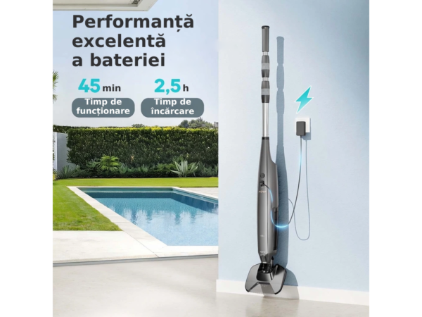 Aiper Pilot X1 – robot fără fir pentru curățarea piscinei de până la 2,5 m – Performanță, excelentă