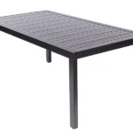Masă extensibilă Compact în poziție închisă, vedere de sus din lateral