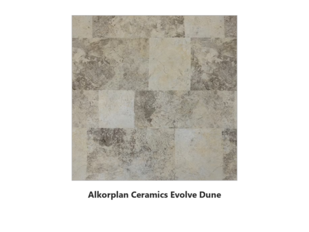 Армиран линер Alkorplan Ceramics Evolve Dune – мостра на десен с бежови керамични плочи