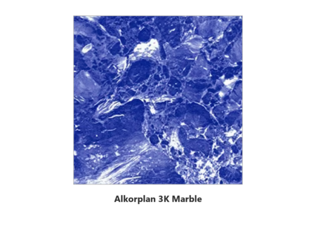 Армиран линер Alkorplan 3K Marble – мостра на син мрамор със светли вени