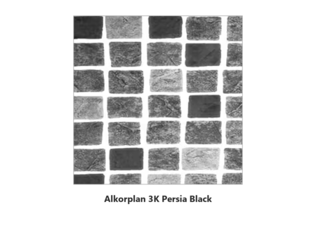 Армиран линер Alkorplan 3K Persia Black – мостра на мозайка в черно и сиво