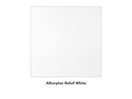Армиран линер Alkorplan Relief White – мостра на бял противоплъзгащ десен